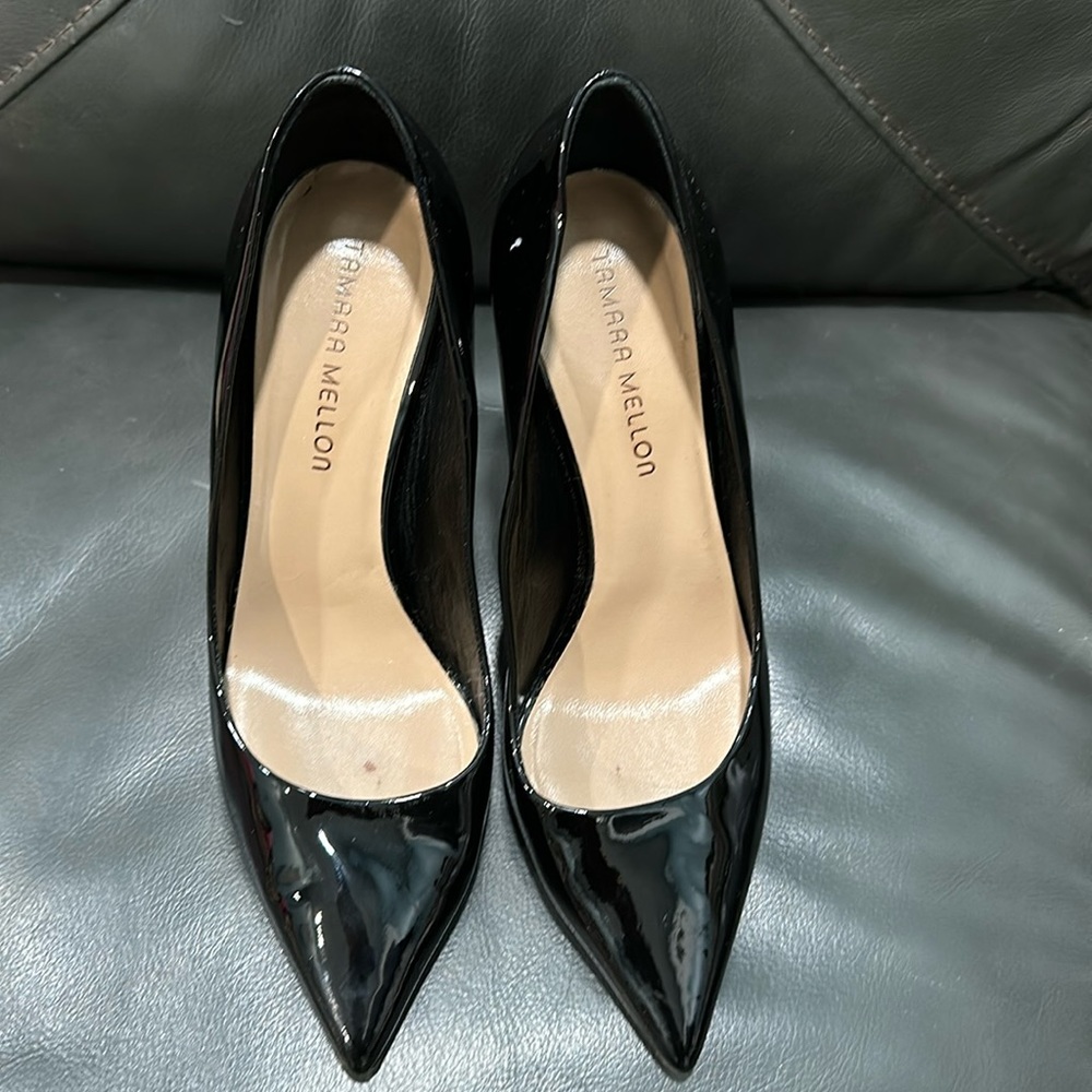 Tamara Mellon Rebel 105 Black
Patent Leather Pumps | Size EU 39 US 9